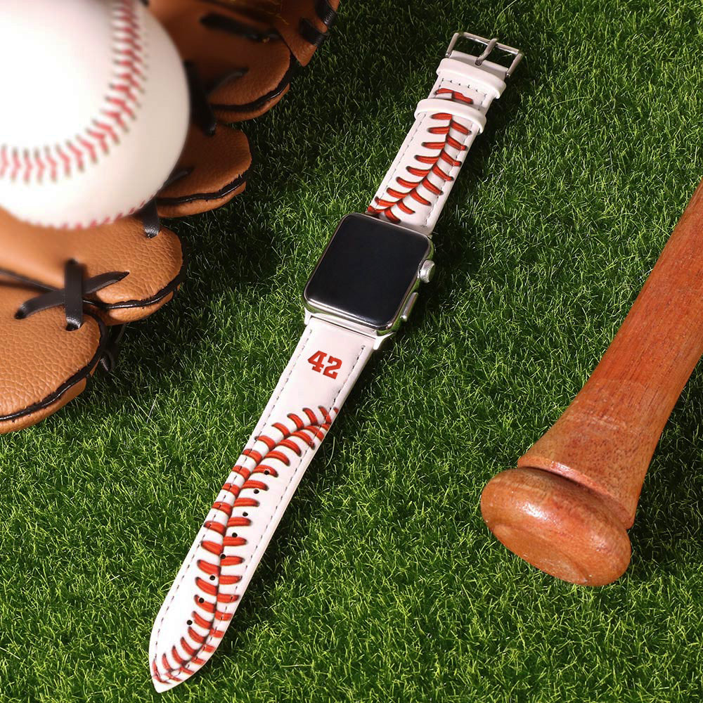 Personalized Sports Leather Watch Band for Apple Watch