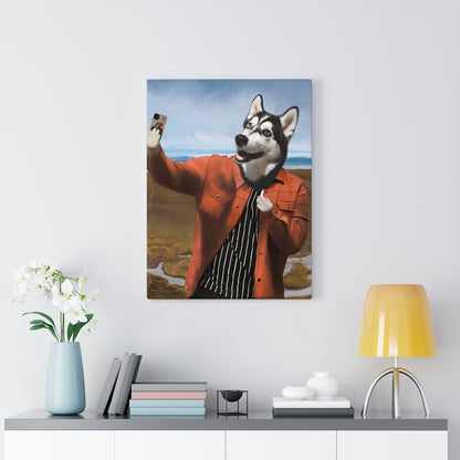 Selfie Custom Pet Canvas Wraps