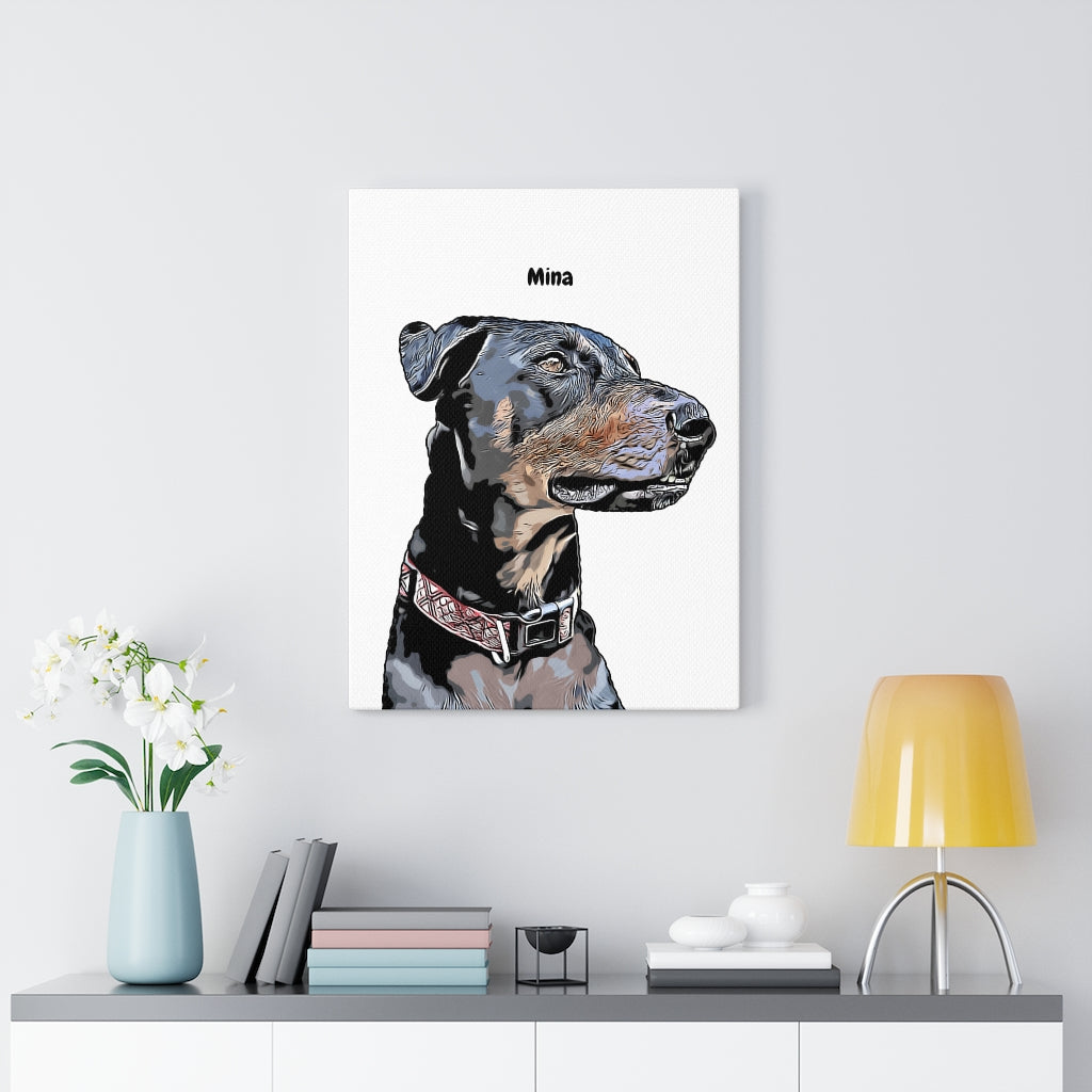 Custom Pet Portrait Canvas