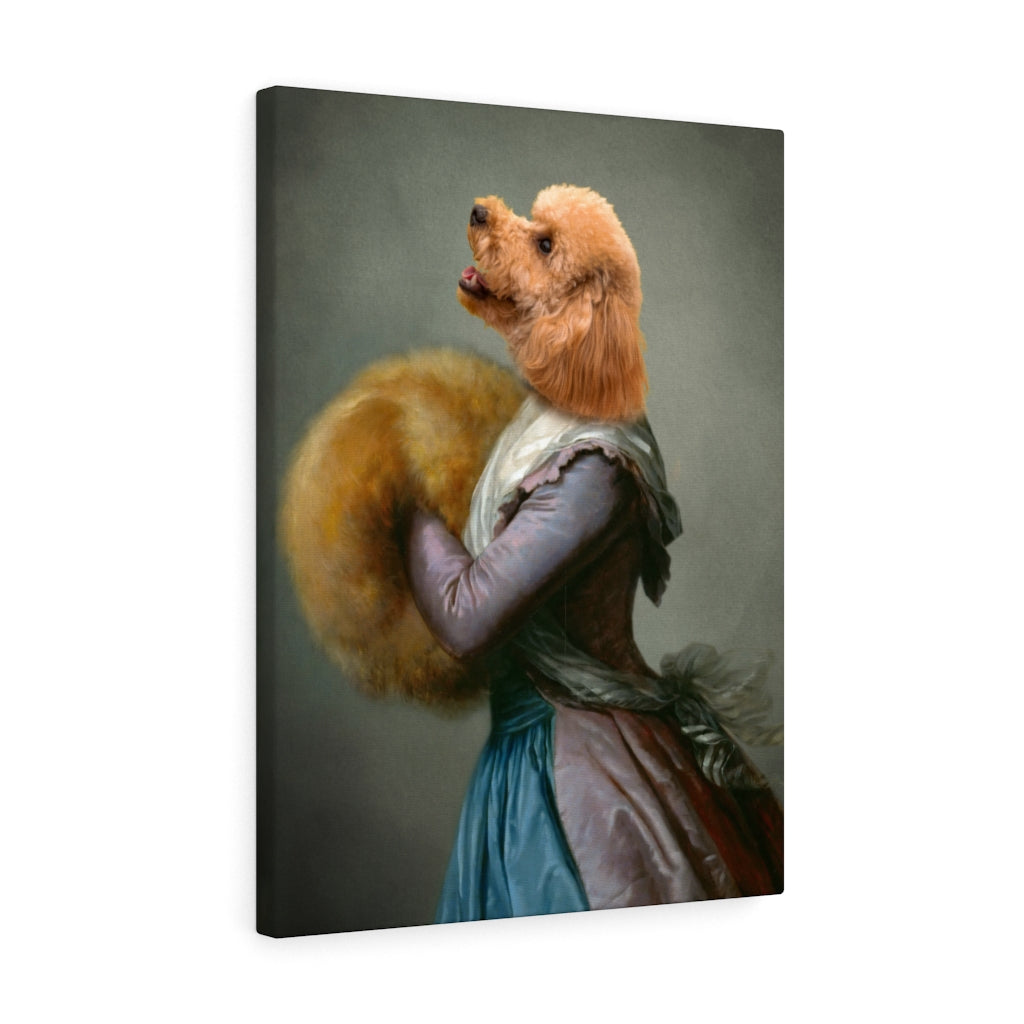 Renaissance Elegant Costume Custom Pet Portrait Canvas