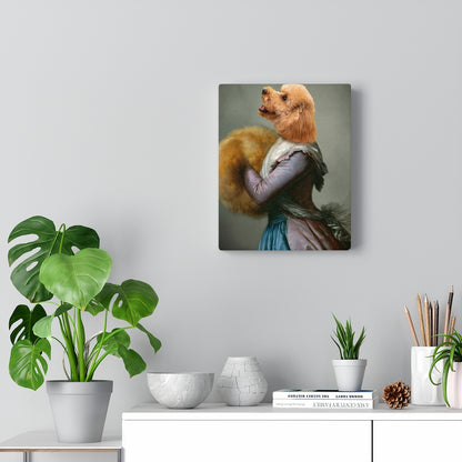 Renaissance Elegant Costume Custom Pet Portrait Canvas