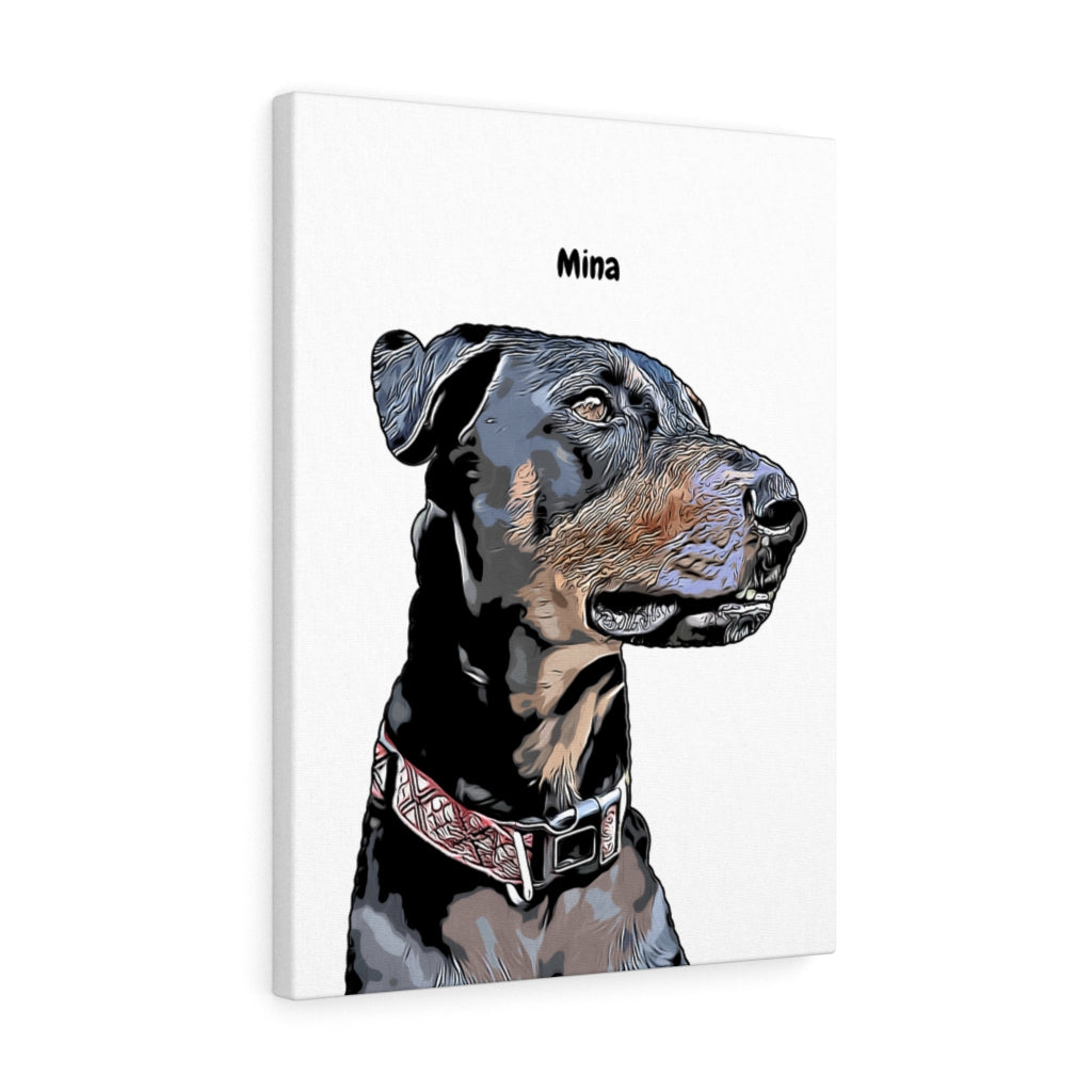 Custom Pet Portrait Canvas