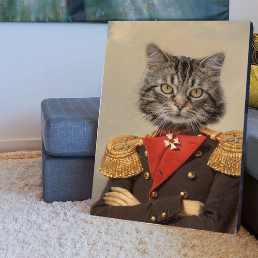 The Commander - Custom Pet Canvas Wraps