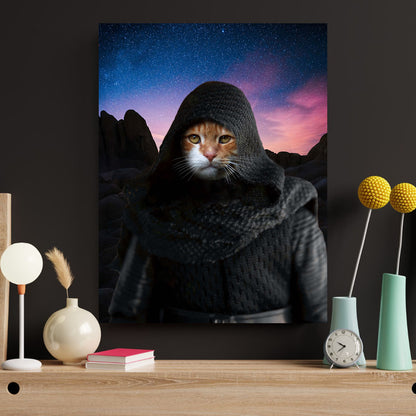 Parody Kylo Ren Star Paw Custom Pet Portrait Canvas