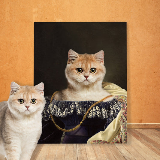 The Sexy Renaissance Lady - Custom Pet Portrait Canvas