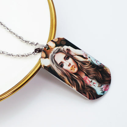 Custom Stainless Steel Photo Dog Tag Necklace