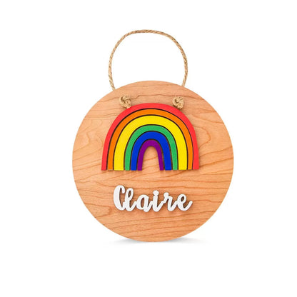 Personalized Rainbow Name Sign for Kids