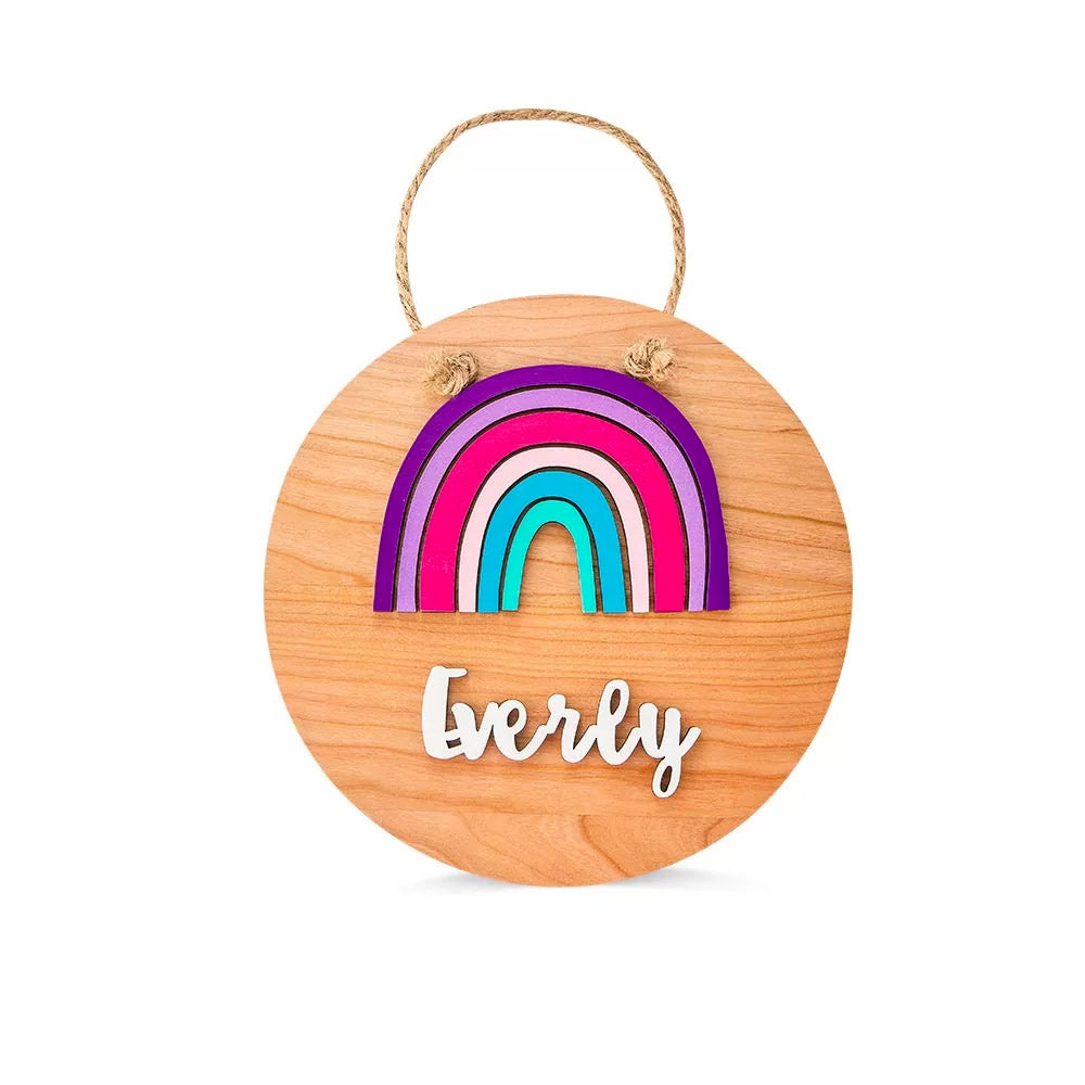 Personalized Rainbow Name Sign for Kids