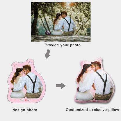 Personalized Human Photo into Shaped pillow