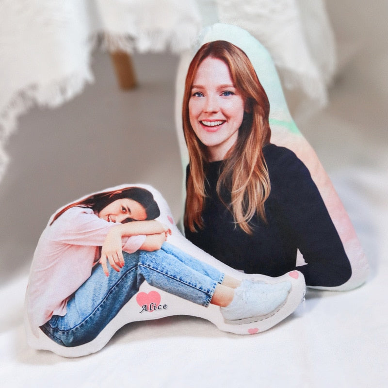 Personalized Human Photo into Shaped pillow