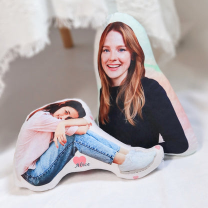 Personalized Human Photo into Shaped pillow