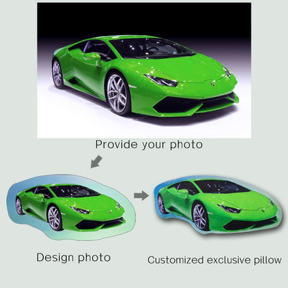 Custom Any Photo Car type | Motorcycle | Jeep into Shaped Pillow