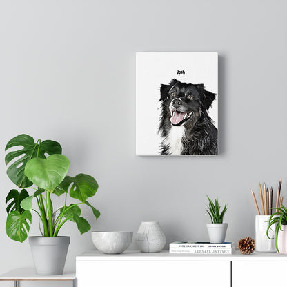 Custom Pet Portrait Canvas