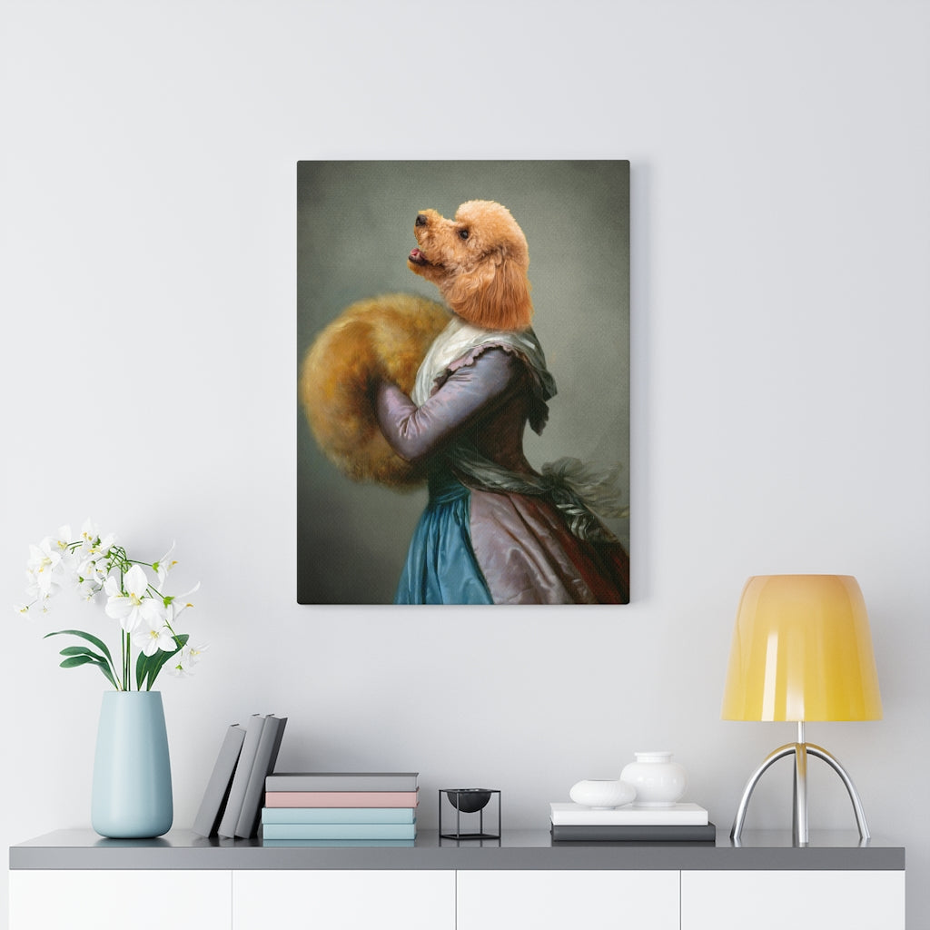 Renaissance Elegant Costume Custom Pet Portrait Canvas