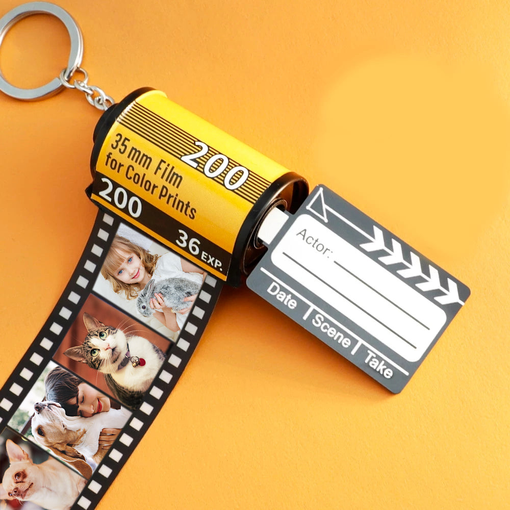 photo camera roll keychain