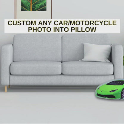 Custom Any Photo Car type | Motorcycle | Jeep into Shaped Pillow