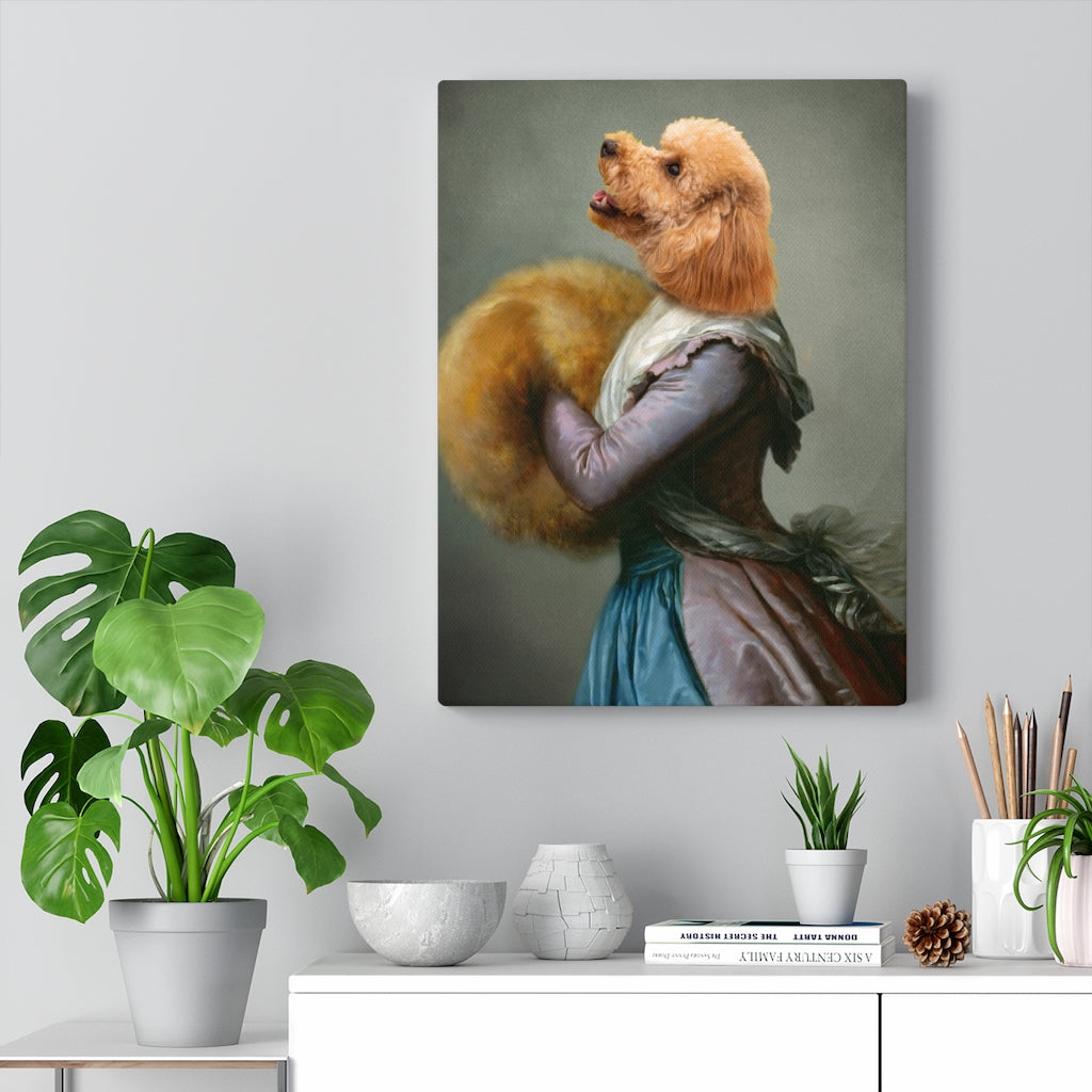 Renaissance Elegant Costume Custom Pet Portrait Canvas